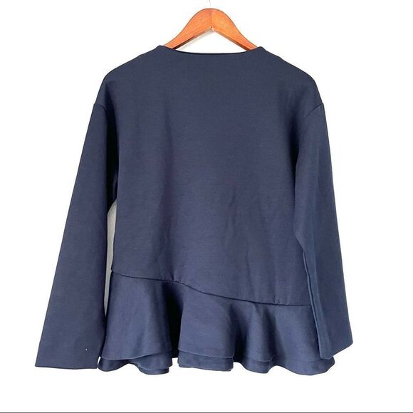 Banana Republic Long Sleeve Peplum Top Size M - Picture 3 of 6